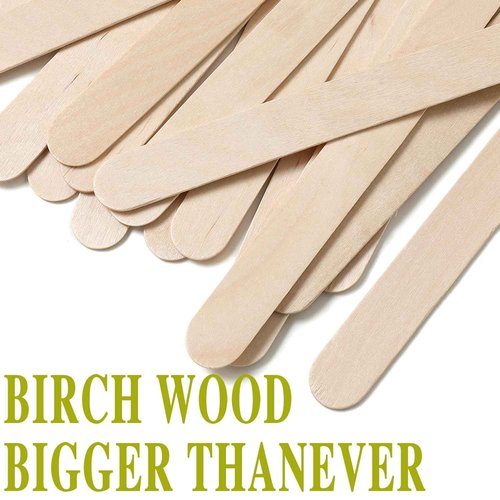 150PCS Waxing Sticks for Hair Removal - Borogo 5.5 inch Premium Splinter-Free Wooden Sticks for Waxing, Wax Stick for Body and Face Waxing