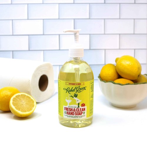 Rebel Green Fresh & Clean Hand Soap Refill - Moisturizing Natural Liquid Hand Soap Refill for Bathroom & Kitchen - (1 Gallon Refill Bottle)