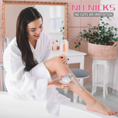 Electric Razors for Women Legs: Rechargeable Body Shaver - Wet Dry Waterproof Hair Remover - Trimmer for Lady Face Arms Public