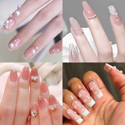 Lifextol 10000pc Gold & Silver Nail Charms and Gems Set: Round Resin Nail Art Rhinestones, Small, Medium, Large Sizes, Flatback, Y2K, DIY & Salon Use