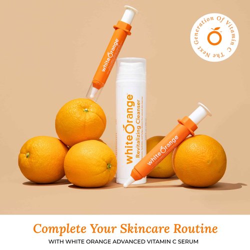 White Orange Revitalizing Cleanser, Ultra Hydrating Facial Cleanser with Hyaluronic Acid and 11 Botanicals including Orange Oil, Sulfate and Paraben-Free