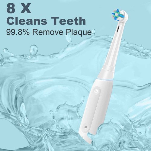 12 Pack Replacement Heads Compatible with Oral B IO 2/3/4/5/6/7/8/9/10/Deep Clean Series Electric Toothbrush, Brush Heads Refill Compatible with Oral B IO for Teeth and Gums Care (White)
