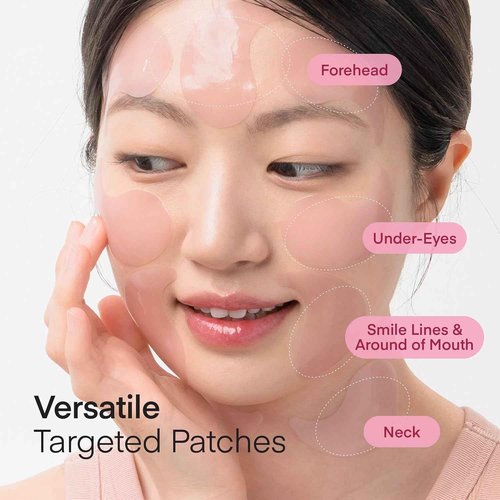 Terez & Honor Collagen Face Mask 4-Pack & Eye Patches 60 Pcs Hydrogel Set - Korean Self Care for Wrinkles, Fine Lines, Pores, Elasticity, Eye Puffiness, Dark Circles - Deep Hydrating, Firming, Glowing