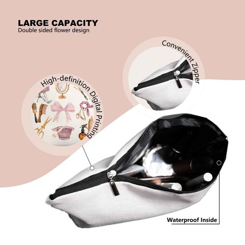 EKGJW Hairstylist Gifts Women Makeup Bag Make Up Bag, Cosmetic Bags for Hairstylists, Hairdresser Gifts for Cosmetology Student Teen Girls
