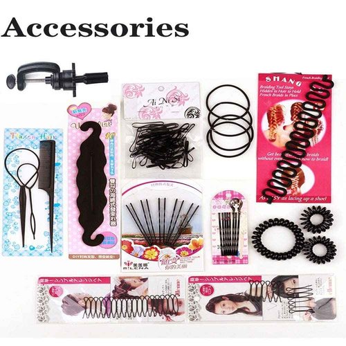 100% Human Hair Mannequin Head Hair Styling Training Head Cosmetology Manikin Head Doll Head for Hairdresser with Clamp Holder and Tools