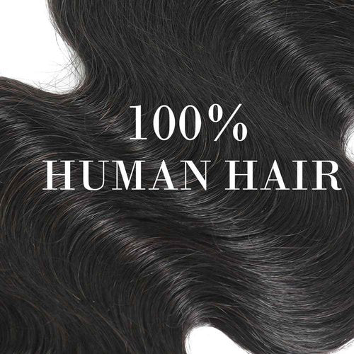 AIWET Body Wave Clip in Hair Extensions Real Human Hair for Black Women 8Pcs 110g Wavy Human Hair Clip in Extensions Natural Black Grade 12A Virgin Human Hair Extensions Double Wefts (#1B,14 Inch)