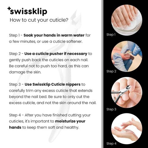 Swissklip Cuticle Trimmer, Cuticle Remover, White Elephant gifts, Cuticle Nippers, Cutter, Nail Nipper used along with Cuticle Pusher Tool, Nail Cuticle Trimmer
