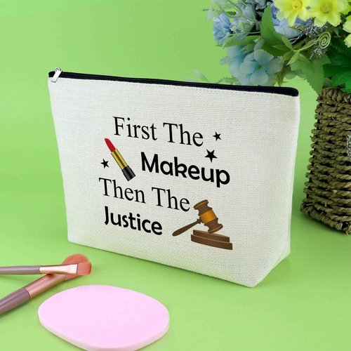 Future Lawyer Gift Makeup Bag Attorneys Gifts Lawyer Gifts for Women Law Student Gifts Attorney Birthday Gifts Law School Graduation Gifts Cosmetic Bag Paralegal Gifts Prosecutor Gifts