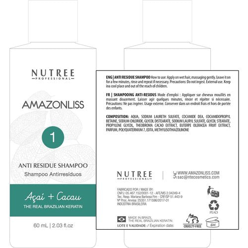 Amazonliss Keratin Hair Smoothing Kit – 3 Steps, 2.03 fl oz | Formaldehyde-Free At Home Hair Straightening System | Anti-Frizz Repair Mask & Shampoo
