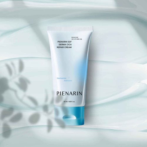 PIENARIN EGF Derma Cica Repair Cream, EGF Facial Moisturizer for Sensitive Skin, Redness & Barrier Repair | Korean Facial Moisturizer for Dry, Irritated Skin (1.69oz / 50ml)