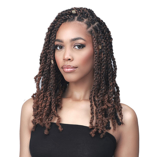 Bobbi Boss Crochet Braids 3X Loc N Twist Afro Twista 18" (3-pack, T1B/BUG)