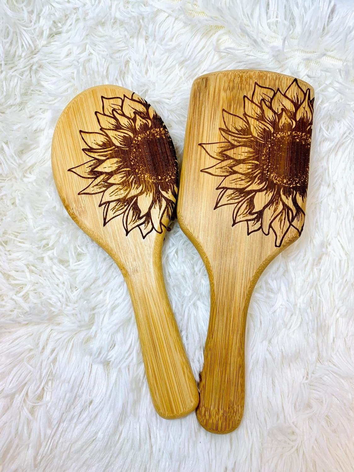 Sunflower Bamboo Hair Brush (Round)