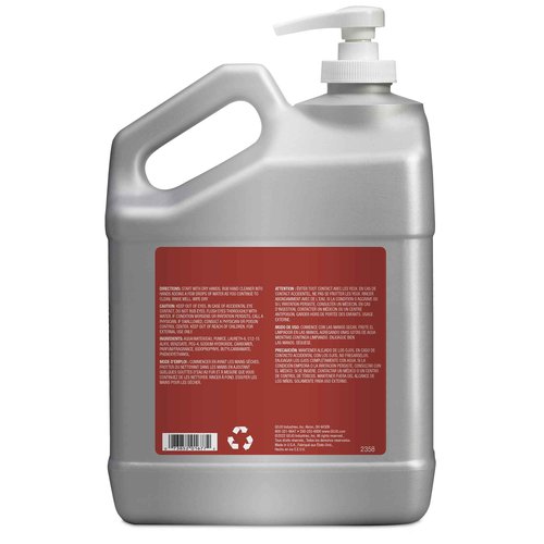GOJO Cherry Gel Pumice Hand Cleaner Cherry Fragrance, 1 Gallon Hand Cleaner with Pumice in Pump Bottle (Pack of 1) - 2358-02