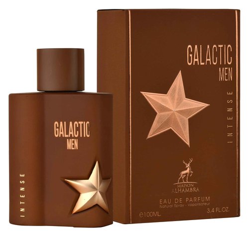 Maison Alhambra Galactic Men Intense – Citrus, Woody, Gourmand, Amber – Eau de Parfum Spray Long-Lasting Fragrance for Men, 3.4 Ounce / 100 ml