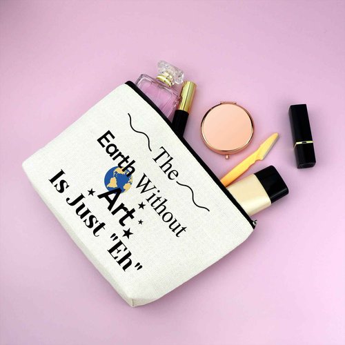 Art Lovers Gifts Makeup Bag Art Teacher Appreciation Gifts Artist Gift for Women Art Student Graduation Gifts Art Cosmetic Bag Funny Birthday Christmas Gifts Art Gifts for Women Travel Cosmetic Pouch