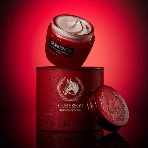 GUERISSON Red Ginseng Cream 2.03 fl.oz. (60g) - Contained Horse Oil & Red Ginseng Extract, Antioxidant & Powerful Hydrating Facial Cream