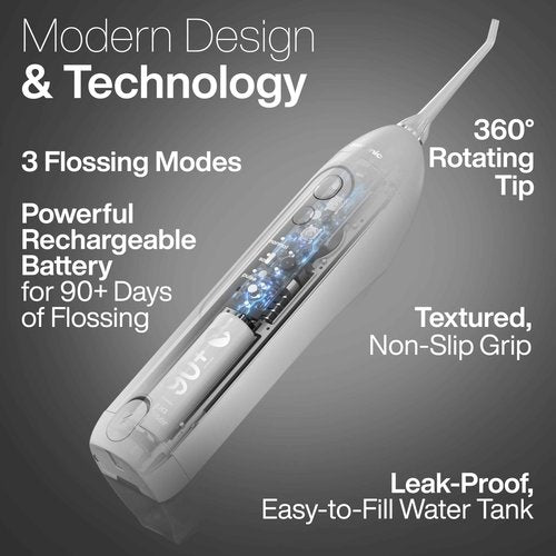 Aquasonic Icon Toothbrush & Water Flosser Bundle (Stone)