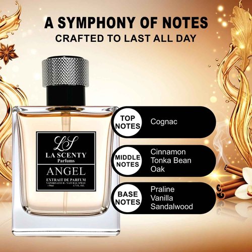 LaScenty ANGEL | Inspired by K|.LIAN Angel's Share for Men & Women (1.7oz / 50ml) | Extrait de Parfum | Long-Lasting Boozy Amber Gourmand Scent | Unisex Luxury Signature Fragrance