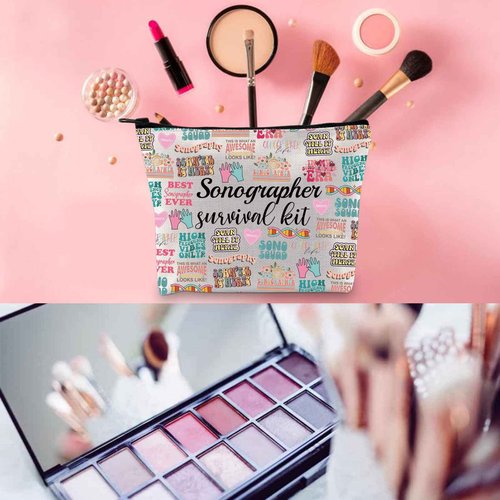 WCGXKO Sonographer Gift Sonographer Survival Kit Ultrasound Tech Makeup Bag Radiologist Gift (Sonographer ever)