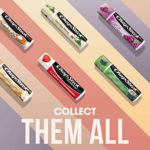 ChapStick Bulk Classic Strawberry Lip Balm, 24-Count – Tinted Lip Moisturizer, Juicy & Sweet, 0.15 Oz Ea
