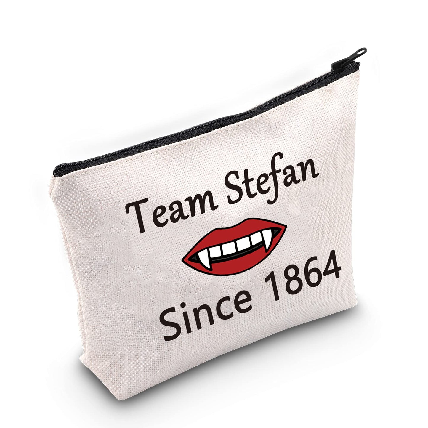 LEVLO The Vampire Lovers Gift Team Damon Stefan Salvatore Since 1864 Makeup Bags Vampire Fandom Gift for Fans (Stefan)