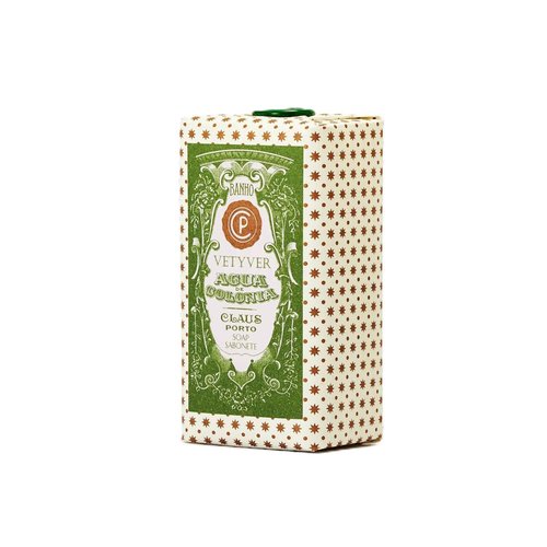 Claus Porto - Agua Colonia Vetyver Body Soap for Men + Women | Soothing, Cleansing, Nourishing | Handcrafted, Aromatic, Fresh, Romantic (150g | 5.3 oz)