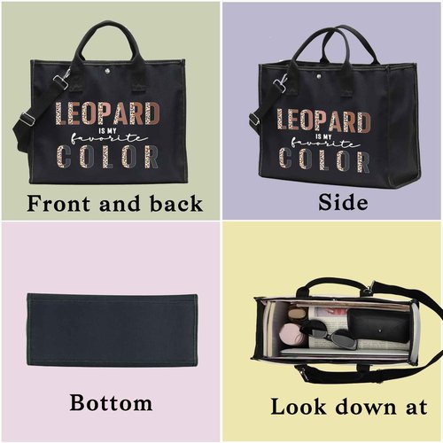 BWKTOP Leopard Lovers Cosmetic Makeup Bag - Leopard Fans Gifts - Zipper Pouch Bag For Women & Girls