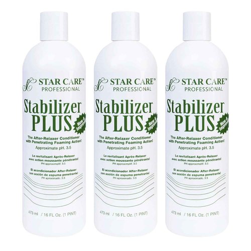 STAR CARE Stabilizer Plus The After-Relaxer Conditioner With Penetrating Foaming Action Approximate pH. 3.5 (16 Fl Oz (Pack of 3))