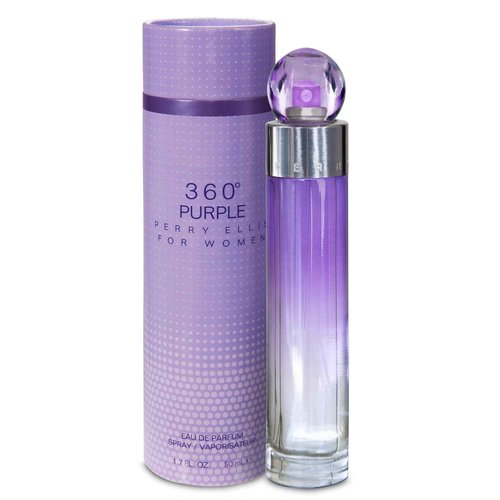 Perry Ellis 360° Purple Eau De Parfum Spray for Women - Perfume for Women, Fruity & Floral Fragrance, EDT, Designer Scent for Her, Long Lasting - 1.7 fl oz (50 mL)