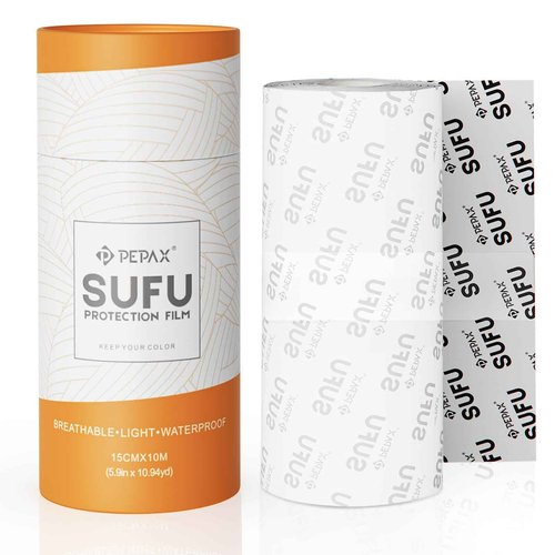 PEPAX SUFU Tattoo Aftercare Bandage - 6"x 10 Yard Second Skin Tattoo Cover Up Patch Waterproof Tattoo Bandage Breathable Tattoo Cover Up Tape Transparent Tattoo Wrap for Healing Tattoo Protection Film