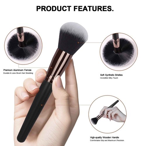 Real Perfection Makeup Brushes 40 pcs with 1 Eyebrow Razor