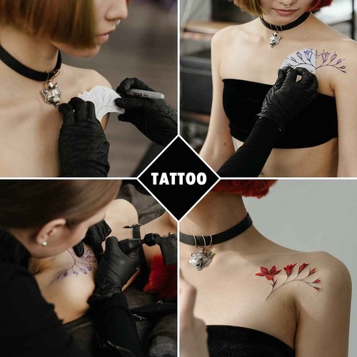 WeLiu Tattoo Transfer Paper,110 Sheets Tattoo Stencil Paper for Tattooing to Skin,A4 Size