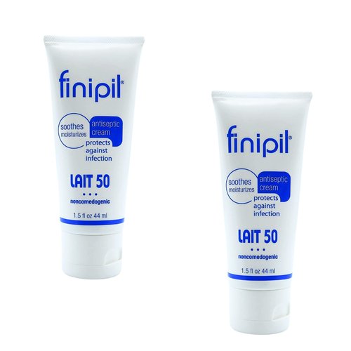 Nufree Finipil Lait 50 – Antiseptic Post-Hair Removal Lotion, Soothes & Protects Skin, Set of 2 Tubes 44 Ml