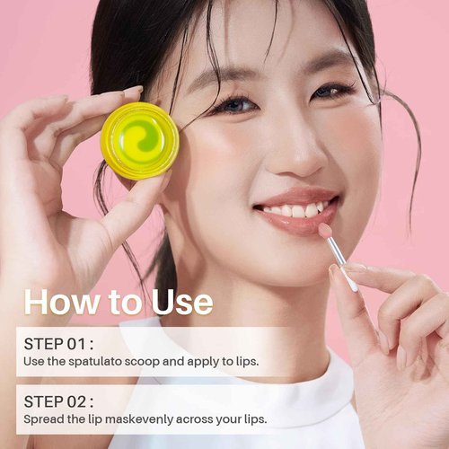 SPODARE 3-in-1 Dual-Color Sleeping Lip Mask Set – Blueberry, Grape and Lemon, Hydration & Repair for Dry Cracked Lips, Infused with Vitamin C, Lip Moisturizer for Nourishing Lips, 1.26 Fl Oz