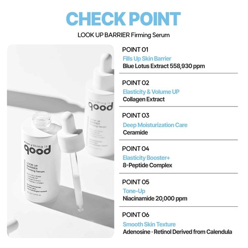 everything is good LOOK UP BARRIER Firming Serum– Vegan Collagen Peptide Hydrating Formula