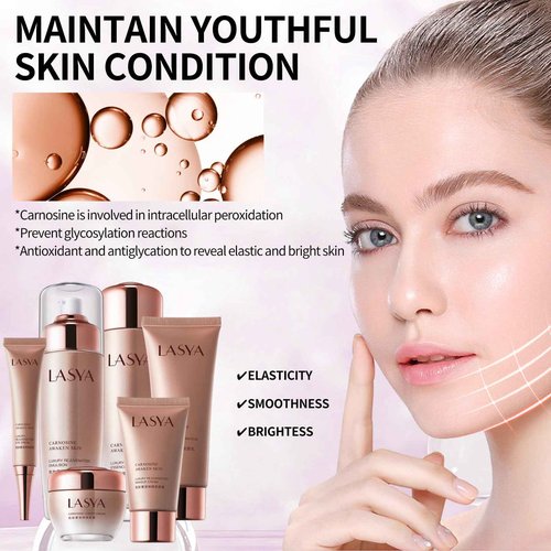 Revitalizing 6-Piece Anti-Aging Skin Care Set for Women – Hydrating, Firming & Wrinkle-Reducing Facial Care Kit with Cleanser, Toner, Eye Cream, Lotion & Face Cream