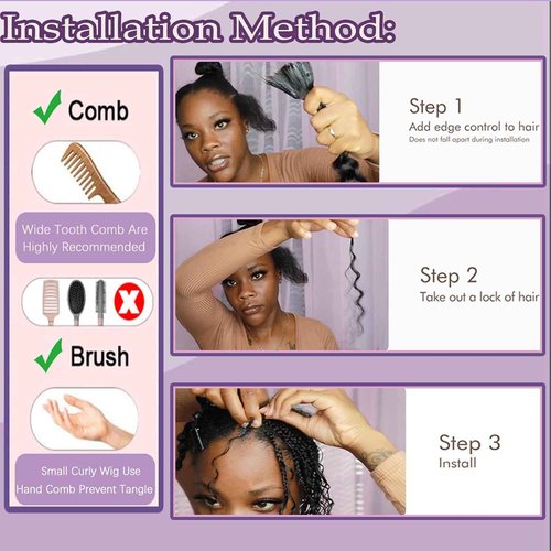 Ubinica P4/27 Deep Wave Braiding Human Hair 2 Bundles Total 100g 20 Inch Deep Wave Bulk Braiding Hair for Boho Braids