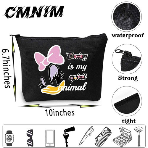 CMNIM Duck Lover Gift Duck Makeup Cosmetic Bag Duck Big Face Character Zipper Pouch Bag Animal Lover Gift for Best Friend