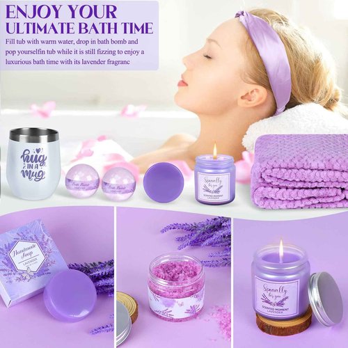Get Well Soon Gifts,Christmas Gifts Baskets for Women,Birthday Gift Boxes For Women,12Pcs Self Care Package,Thinking of You Gift Basket,Relaxing Spa Gift For Her, Mom,Wife, Sister,Friend