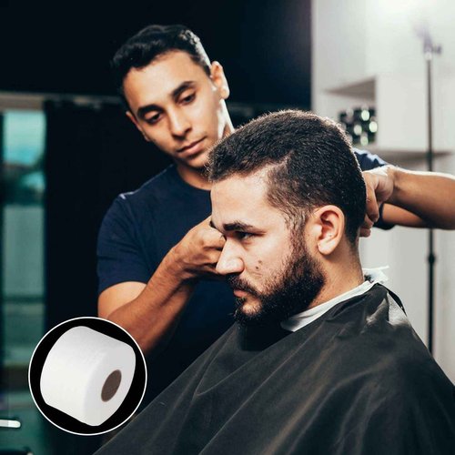 IOOROSE Pro 10 Rolls Neck Strips Hair Cutting Tool For Barber Shop Supplies Cutting Accessories Neck Paper