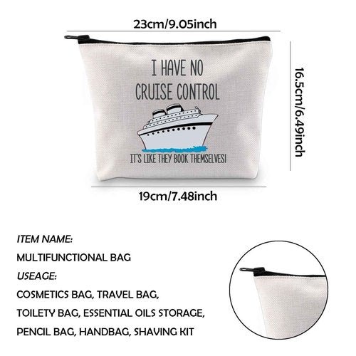WCGXKO Cruise Control Cosmetic Case, Marble Print, Zipper Pouch for Makeup, Travel, Toiletries, 10 x 5 x 7 inches