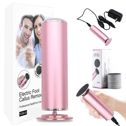 Electric Foot File 2025 Upgrades Foot Callus Remover,Electric Callus Remover for Feet with 60 Pcs Sandpaper Discs, Foot File with Speed Controller,for Dead Dry Crack Skin Calluses