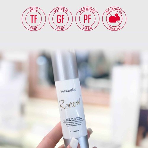 Mirabella Renew Age-Defying Daily Moisturizer for Face, Hydrating Face Moisturizer Helps Reduce Appearance of Fine Lines, Wrinkles and Dark Spots with Peptides, Hyaluronic Acid, and Antioxidants