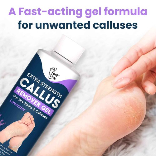 Lavender Foot Soak & Callus Remover Gel Kit - Extra Strength Callus Remover Gel for Feet, Remove Calluses with Epsom Salts, Dry Cracked Heels & Tea Tree Oil Foot Cream - Moisturizing Athletes Foot