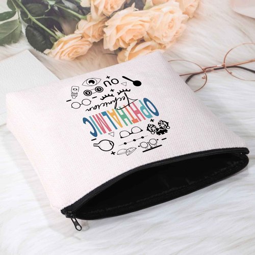 POFULL Funny Ophthalmic Technician Cosmetic Bag Ophthalmologist Gift Eye Doctor Gift (Ophthalmic Technician Bag)