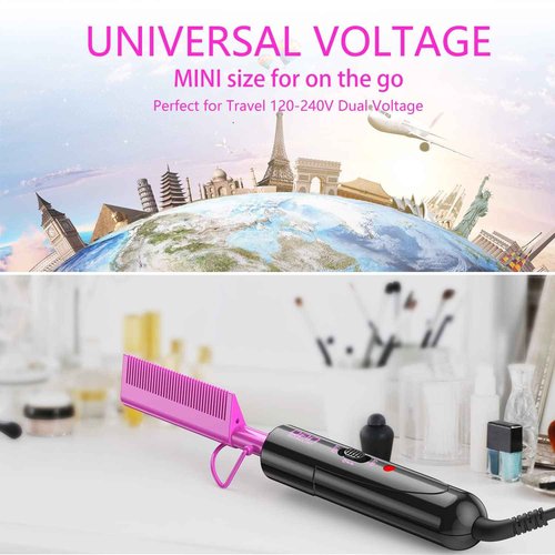 Dual Voltage Hot Comb,Dual Voltage Hair Straightener