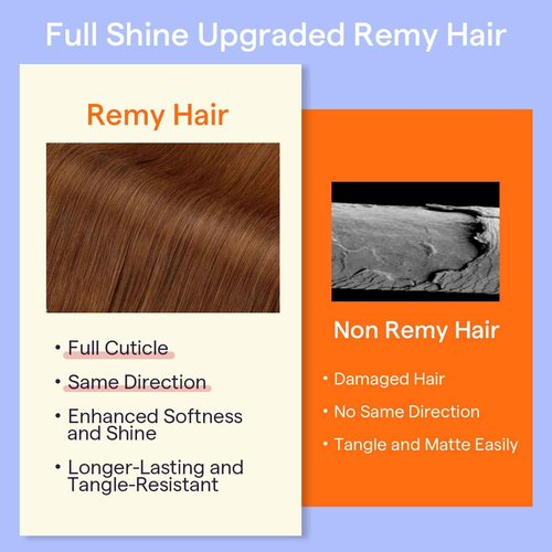 Full Shine Auburn Hair Extensions Real Human Hair Auburn Clip in Extensions for Short Hair for Bob 12 Inch 7 Pcs 95 G