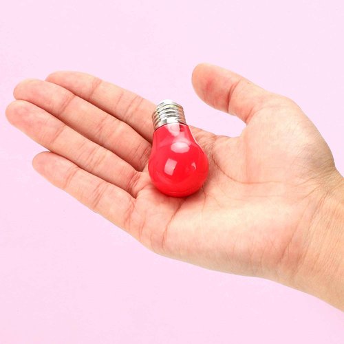 RONRONS 20 Pieces Light Bulb Shaped Lips Balm Tube, 6ML Small Empty Refillable Lips Gloss Bottles with Silver Cap