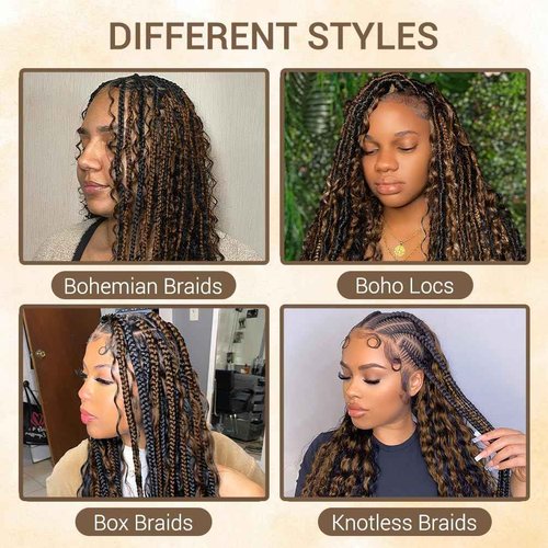 Human Braiding Hair for Boho Knotless Braids 2 Bundle 14 Inches 80g Deep Wave Bulk Human Hair for Braiding Hair Wet and Wavy 10A Brazilian Virgin Human Hair Balayage Black to Brown 1BP30