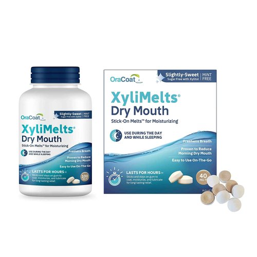 OraCoat® XyliMelts Bundle Slightly Sweet 100 Count and Slightly Sweet 40 Count, Dry Mouth Relief Products